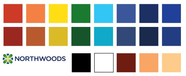 Northwoods color palette 