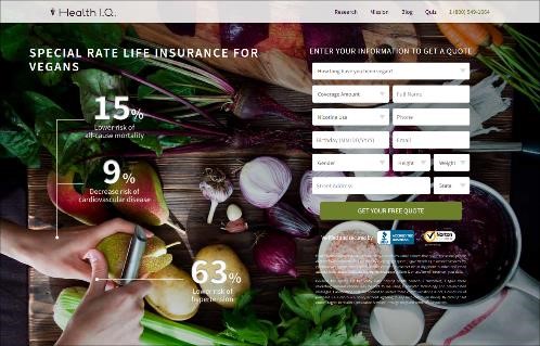 Health I.Q. Vegan Landing Page Health I.Q. Vegan Landing Page