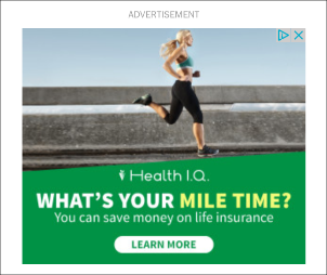 Health I.Q. Runner PPC Ad