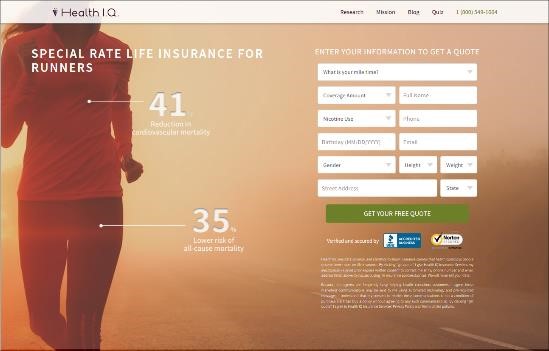 Health I.Q. Landing Page