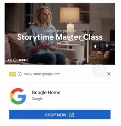 Google Home shopping example