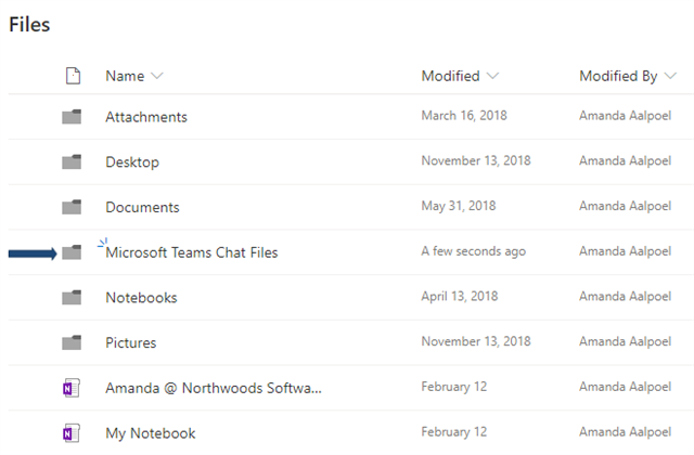 Microsoft Team Chat Files