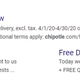 Chipotle search result examples