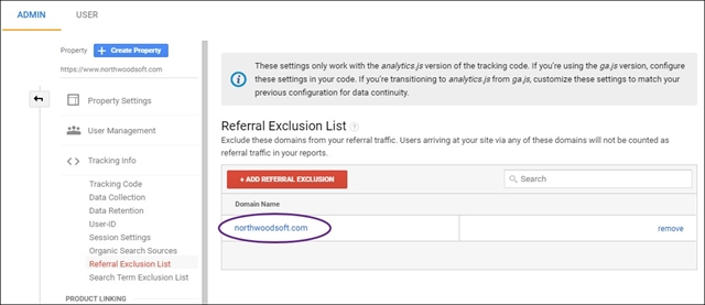 Referral Exclusion List Detail