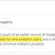 Advanced Options - for creating a Universal Analytics property.