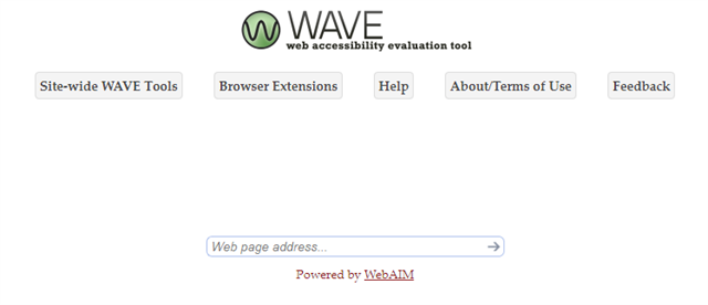 WAVE chrome extension