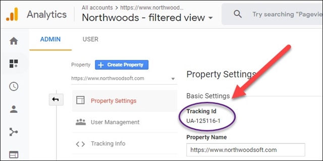 GA UA Tracking ID