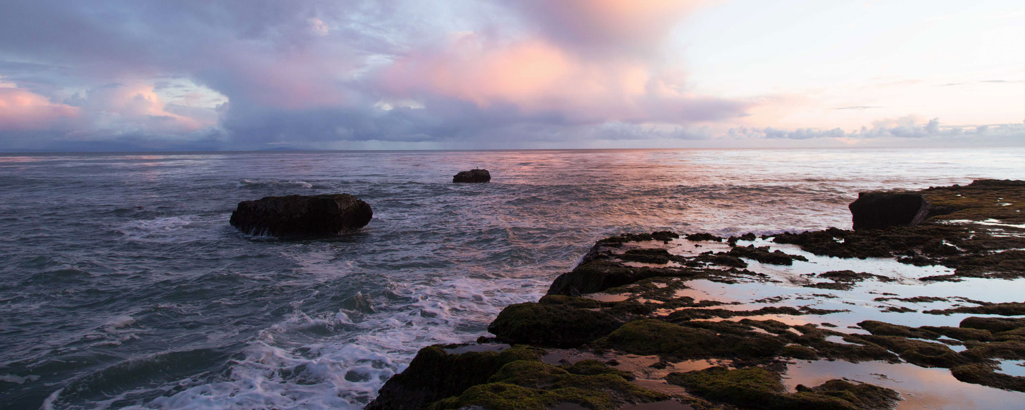 Ocean with rock reef