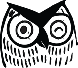 hand-drawn owl