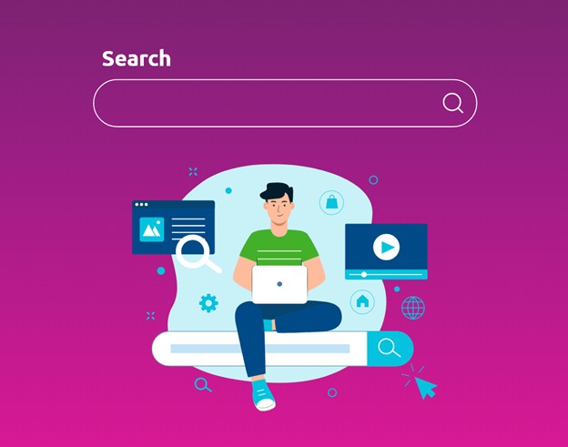 Vector art can bring charm and character to unexpected parts of your website, such as search.